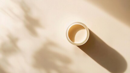 A Minimalist Flat Lay of Cosmetics on a Beige Background