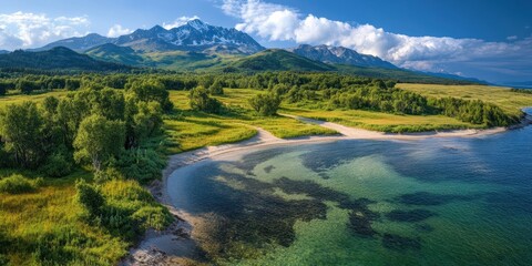 Alaska landscape banner