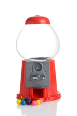 toy gumball machine with gum