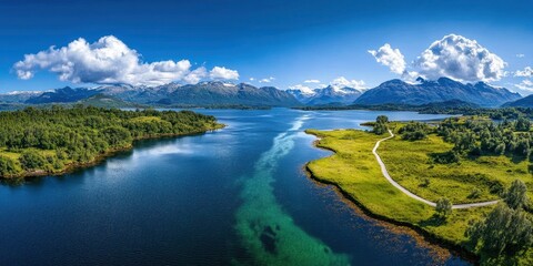 Fototapeta premium Alaska landscape banner