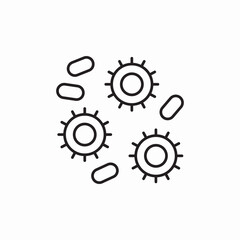 virus entities icon sign vector