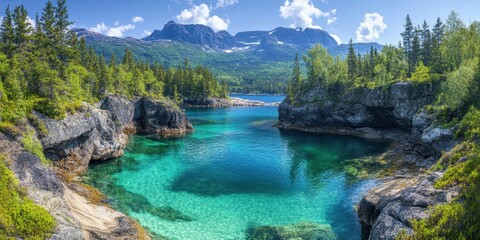 Alaska landscape banner