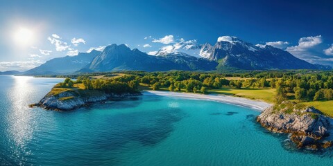 Alaska landscape banner