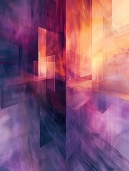 Dynamic brushstrokes create vivid patterns under soft lighting, resulting in a striking visual experience