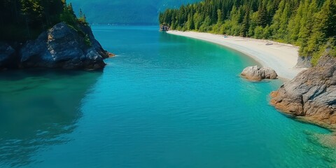 Fototapeta premium Alaska landscape banner