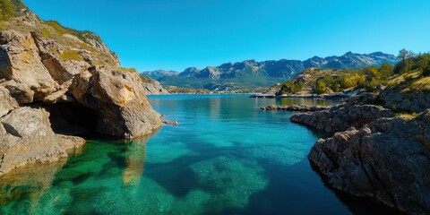 Fototapeta premium Alaska landscape banner