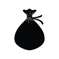 Santa s sack silhouette art