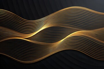 Sunshine Winter Season Abstract Geometric Wavy Line Background
