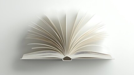 Open book, blank pages