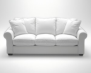 White Sofa Studio Shot