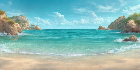 Fototapeta premium Algarve landscape banner