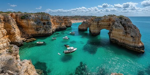 Fototapeta premium Algarve landscape banner