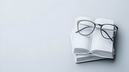Stack Of Books With Glasses On Top