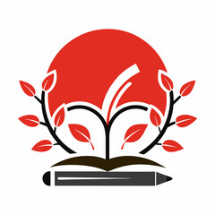 An educational vector logo illustration