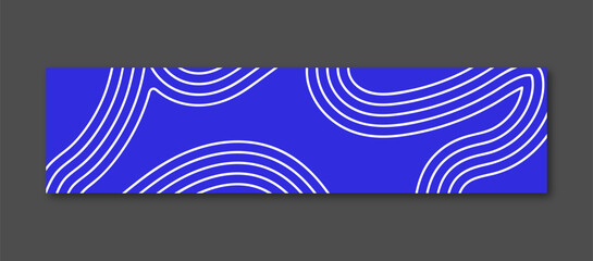 Outline Contour Banner Design For Linkedin Cover