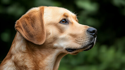 Profile Of A Golden Labrador