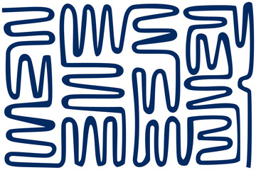 Doodle art vector illustration. Composition of various geometric shapes, circles, arrows, curves, wavy lines, and fun, creative decorative symbols for graphic backgrounds, designs, and decorations.
