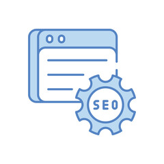 SEO vector icon stock illustration