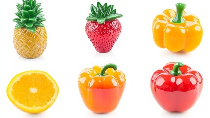 Vibrant seamless pattern showcasing a variety of autumnal fruits and vegetables, ideal for thanksgiving or harvest-themed designs
