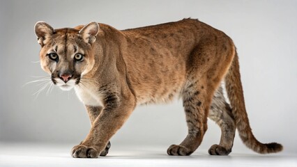 Obraz premium Florida Panther in full view on studio background