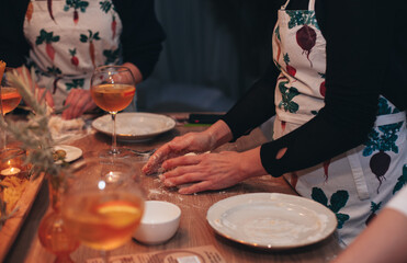 the process of making lasagna dough