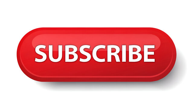A red subscribe button with white text on a white background inviting viewers to subscribe now online