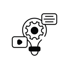 Content Creation vector icon stock illustration