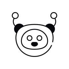 Obraz premium Chatbots vector icon stock illustration