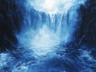 Fototapeta premium Frozen Waterfall Canyon