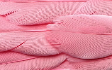 Close-up pink feather texture