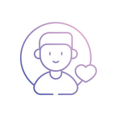 CRM vector icon stock illustration