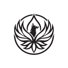 symmetry vector silhouette clip art illustration