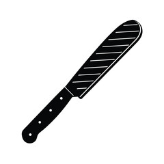 knife on white background