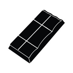 chocolate bar on white background