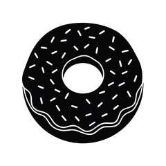 donut isolated on white background