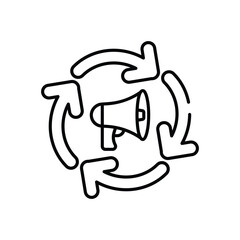 Remarketing vector icon  stock illustration