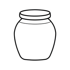 glass jar vector illustration