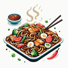 cuisine, delicious, asian, dish, food, traditional, meal, plate, malaysia, chinese, lunch, singapore, penang, dinner, tasty, char, noodles, asia, stir, shrimp, teow, sauce, gourmet, egg, hawker, kway,