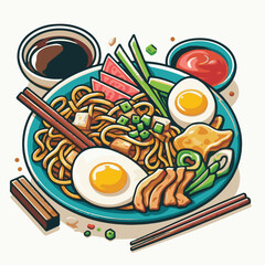 cuisine, delicious, asian, dish, food, traditional, meal, plate, malaysia, chinese, lunch, singapore, penang, dinner, tasty, char, noodles, asia, stir, shrimp, teow, sauce, gourmet, egg, hawker, kway,
