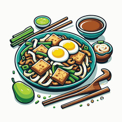 cuisine, delicious, asian, dish, food, traditional, meal, plate, malaysia, chinese, lunch, singapore, penang, dinner, tasty, char, noodles, asia, stir, shrimp, teow, sauce, gourmet, egg, hawker, kway,