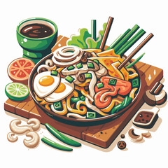 cuisine, delicious, asian, dish, food, traditional, meal, plate, malaysia, chinese, lunch, singapore, penang, dinner, tasty, char, noodles, asia, stir, shrimp, teow, sauce, gourmet, egg, hawker, kway,