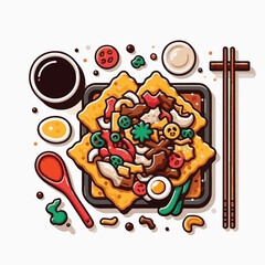 cuisine, delicious, asian, dish, food, traditional, meal, plate, malaysia, chinese, lunch, singapore, penang, dinner, tasty, char, noodles, asia, stir, shrimp, teow, sauce, gourmet, egg, hawker, kway,