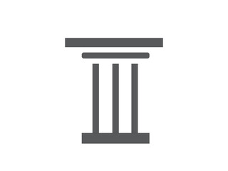 Piler icon and illustration design used in different architect logo making 