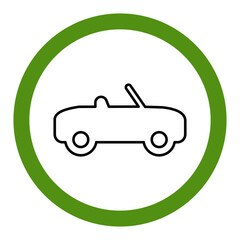 Convertible Car Vehicle Icon