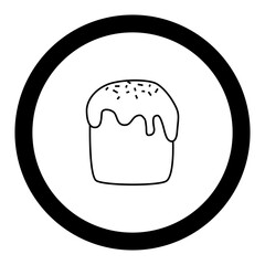 Easter Kulich Traditional Bread Icon