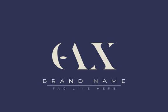 OAX abstract letter logo design. This logo is designed by three abstract letters.