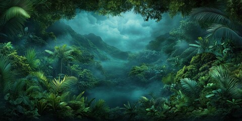 Grass field valley banner 