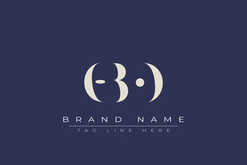 OBO abstract letter logo design. This logo is designed by three abstract letters.