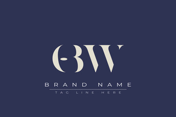 OBW abstract letter logo design. This logo is designed by three abstract letters.