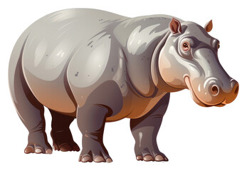 Obraz premium PNG Animal animal hippopotamus wildlife.